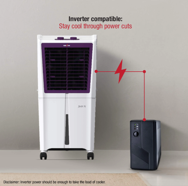 JETT Honey Comb 51 Litres Personal Desert Cooler (White) - Image 5