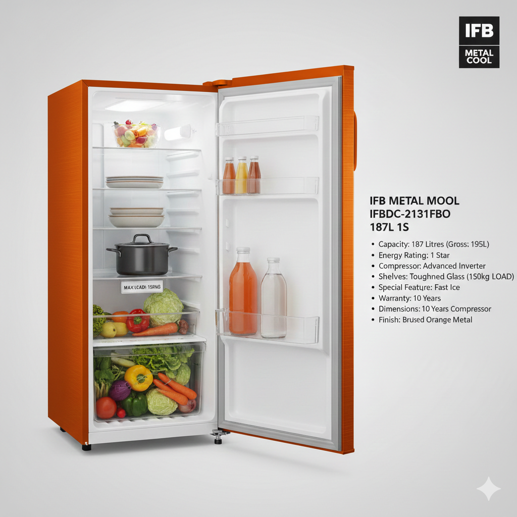 METAL COOL IFBDC-2131FBO 187L 1S