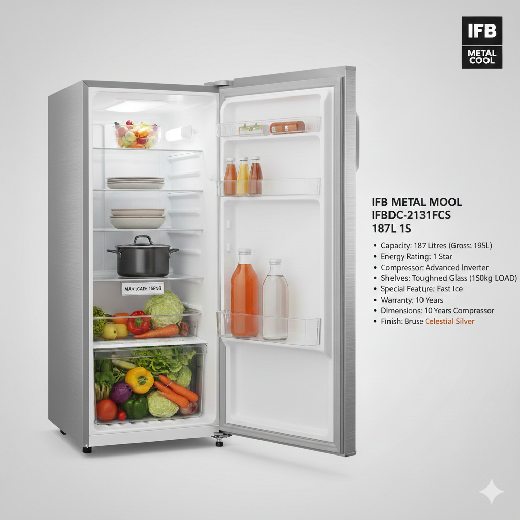 METAL COOL IFBDC-2131FCS 187L